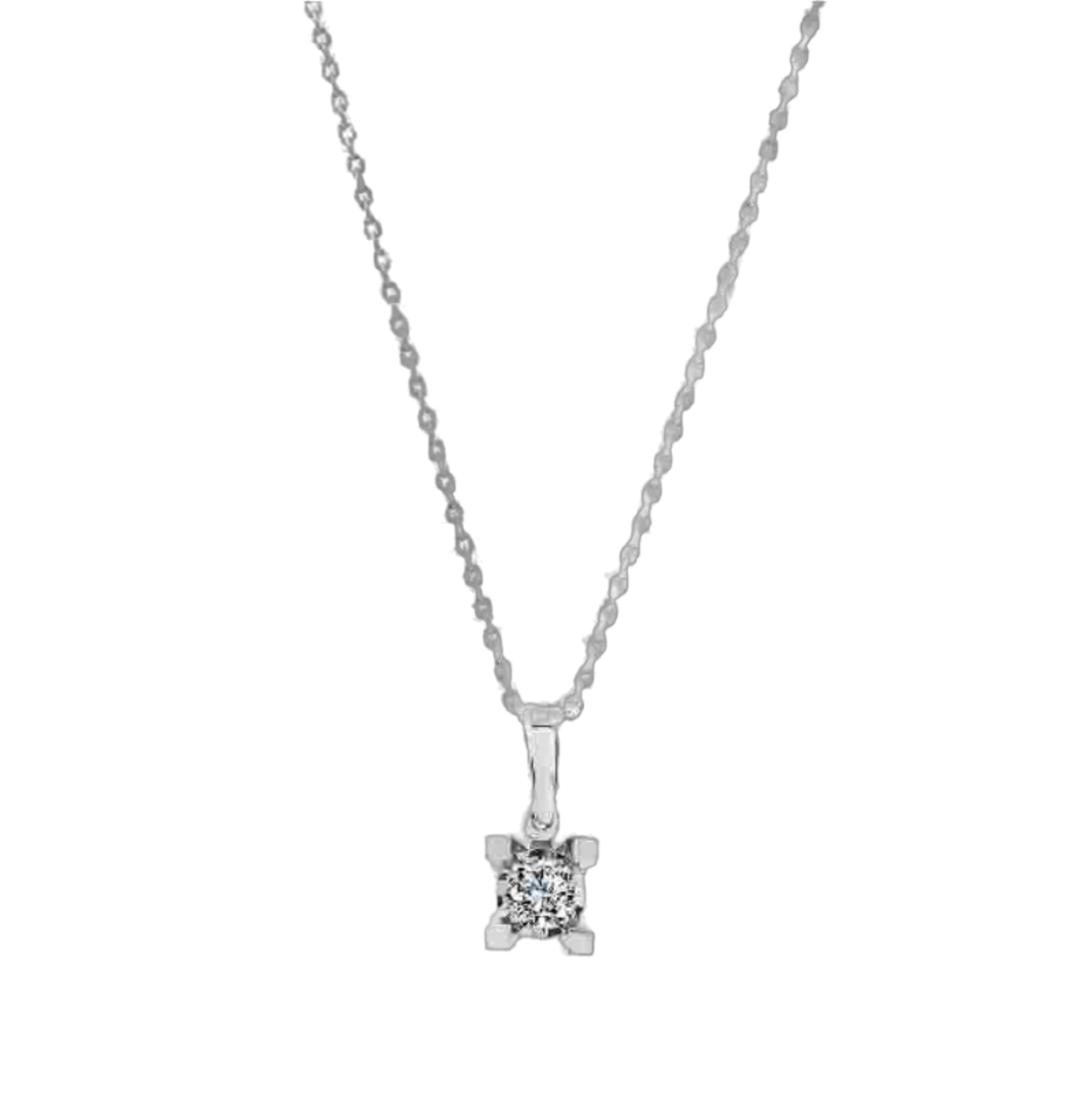 0.16 ct Classic diamond necklace
