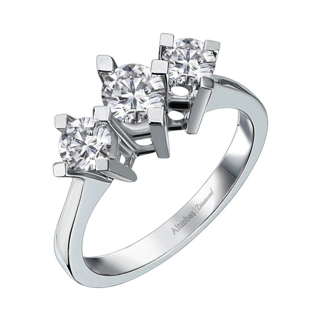 0.76 ct Tria diamond ring