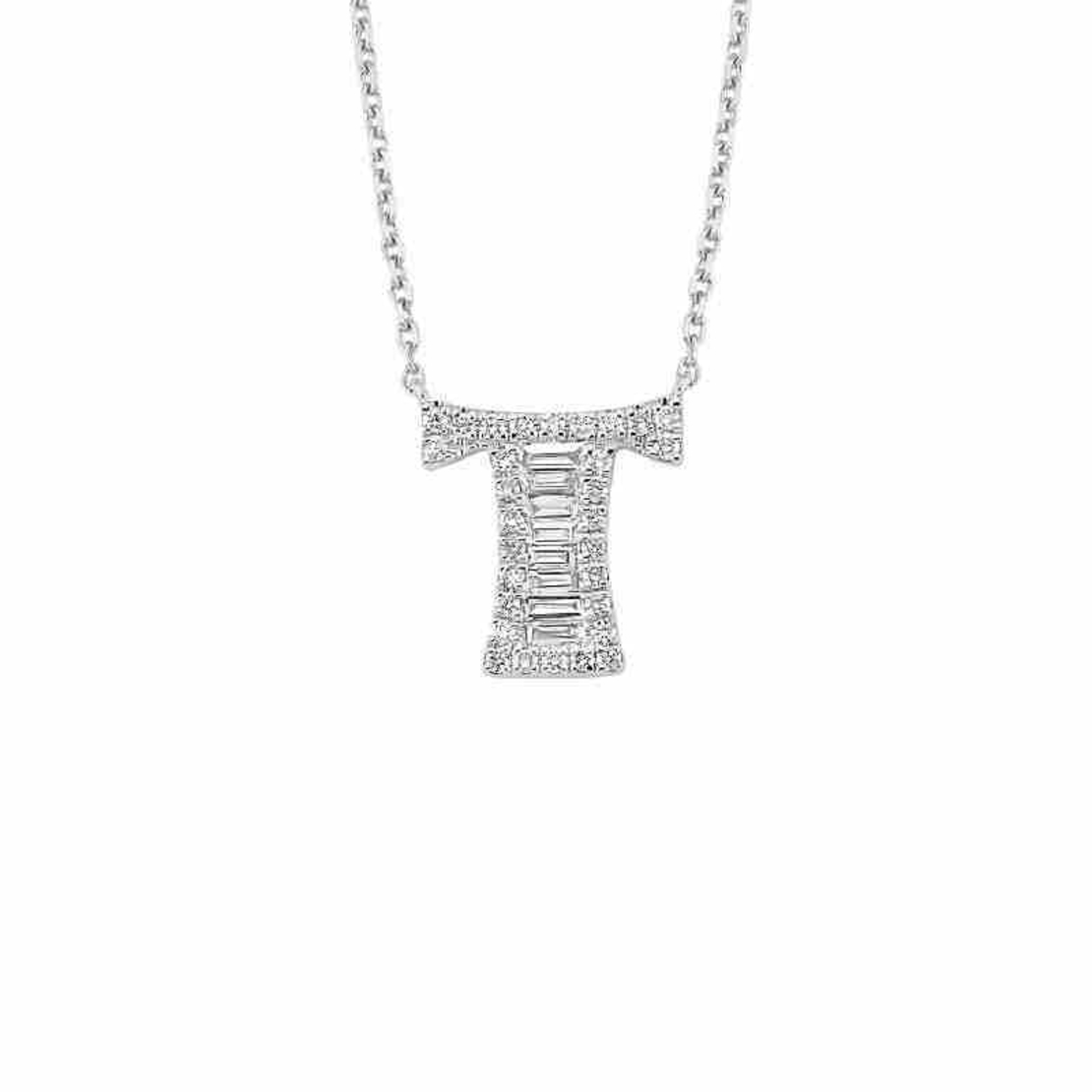 0.22 k Letter necklace with diamonds