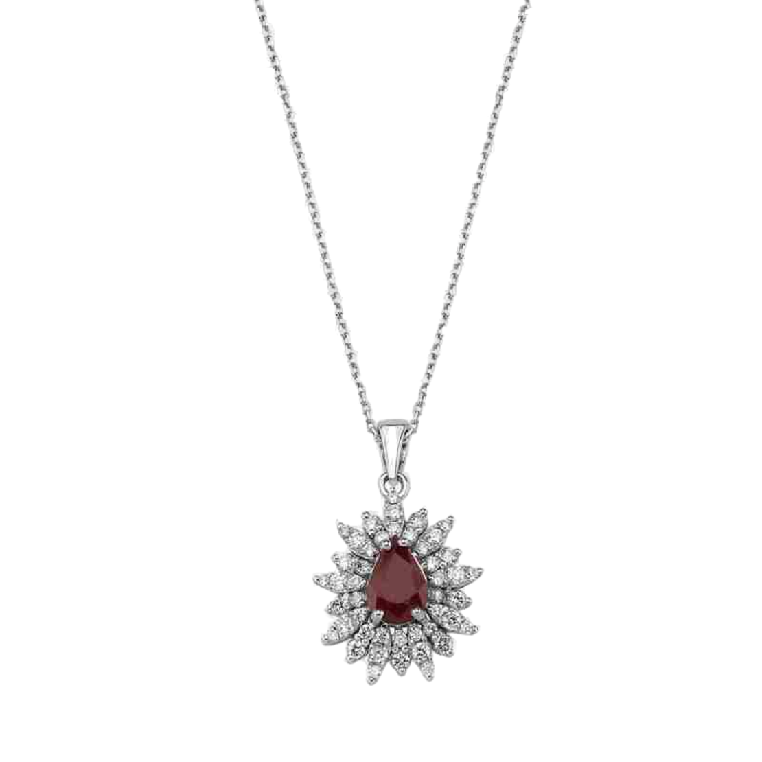 4.30 ct Set with rubies and diamonds