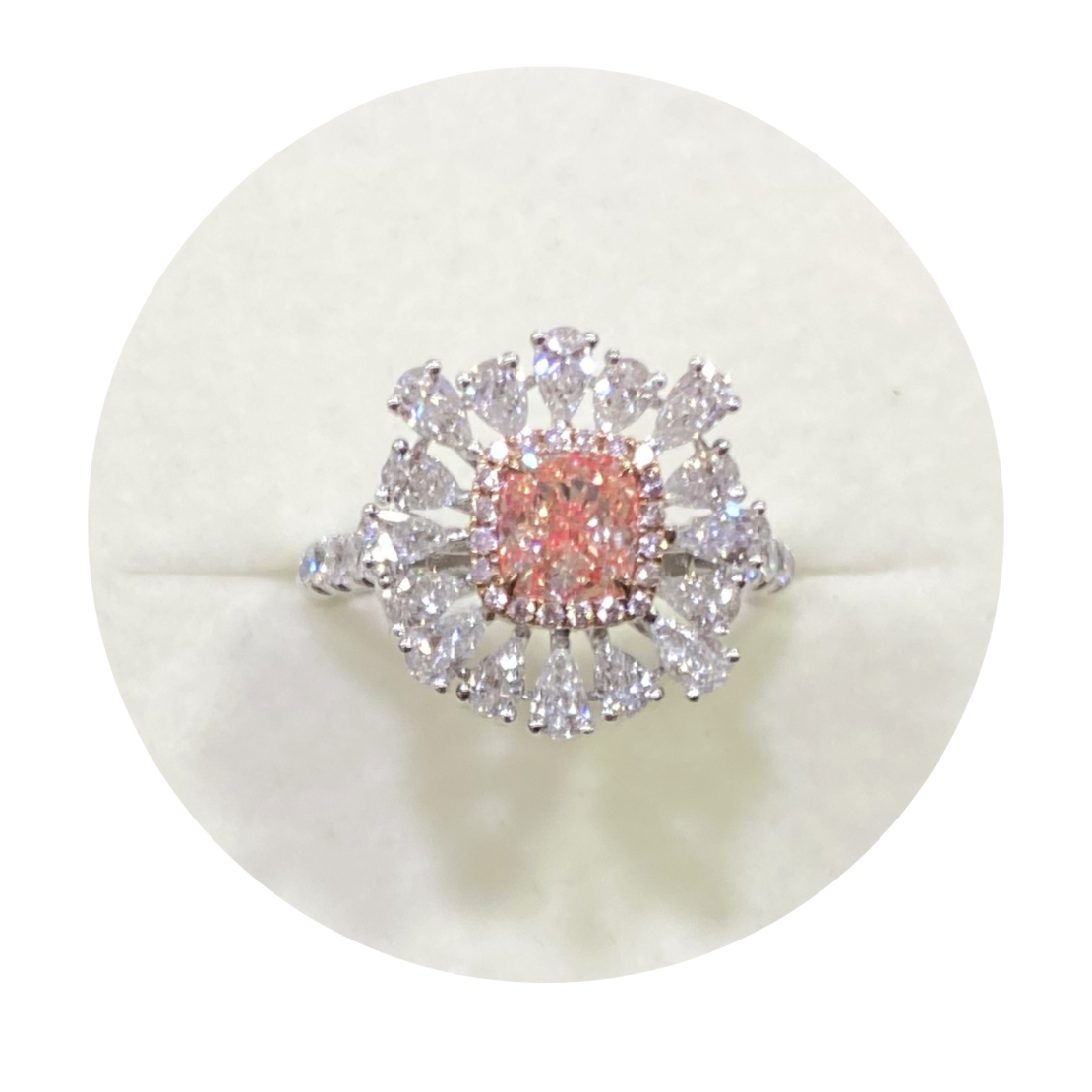 2.37 ct Pink diamond ring