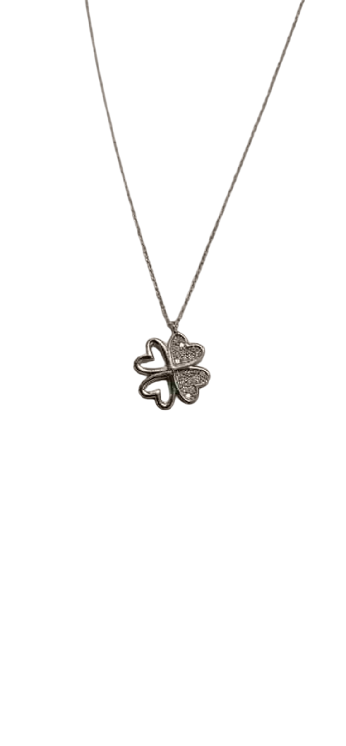 0.09 ct Diamond Necklace in White Gold