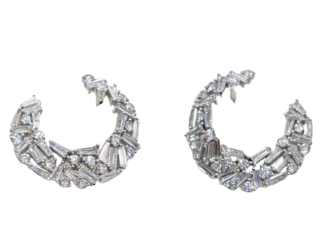 Серьги с бриллиантами 1,07 карата