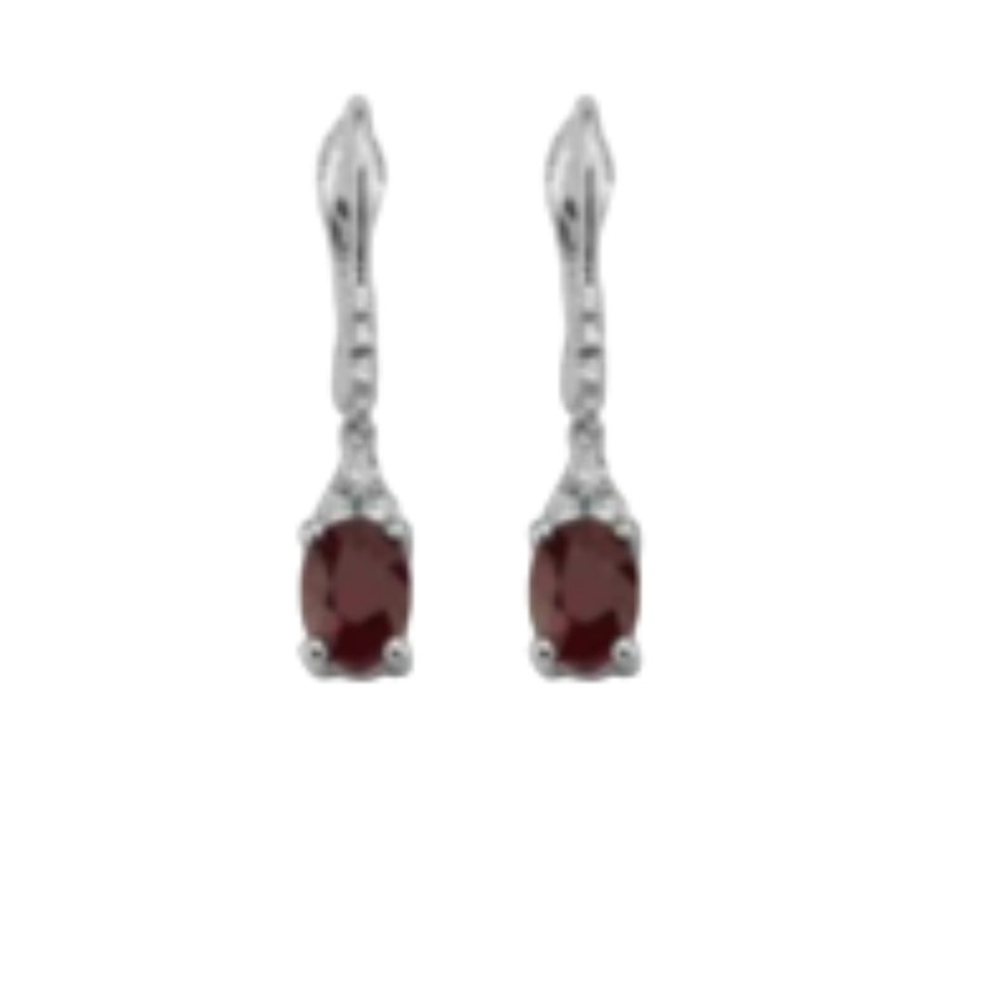 2.01 ct Ruby and Diamond Earrings