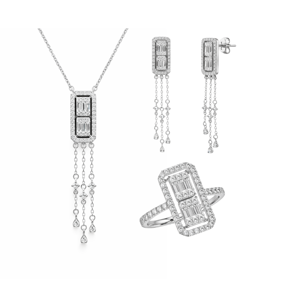 1.80 ct Set with diamonds