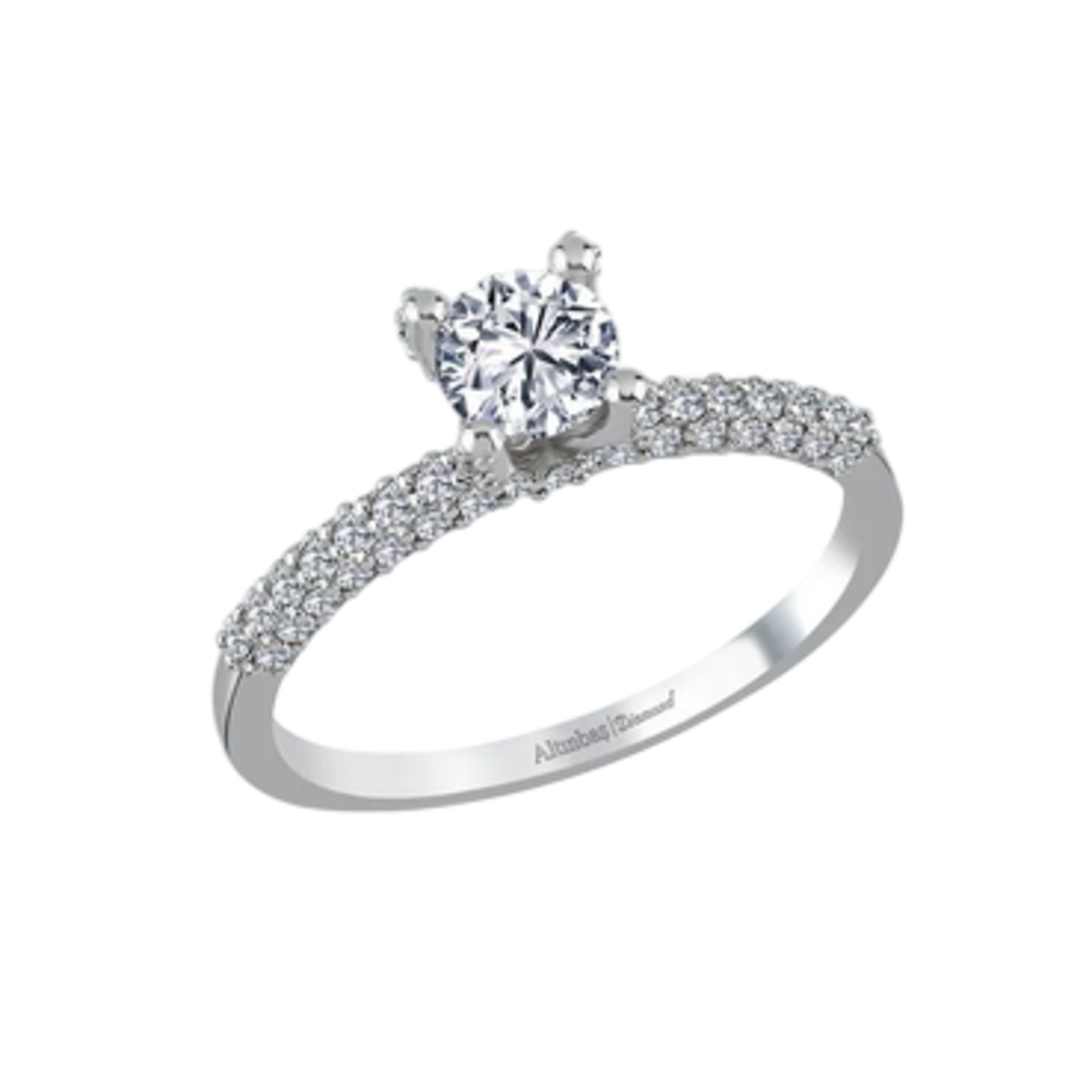 1.40 ct Diamond white gold ring