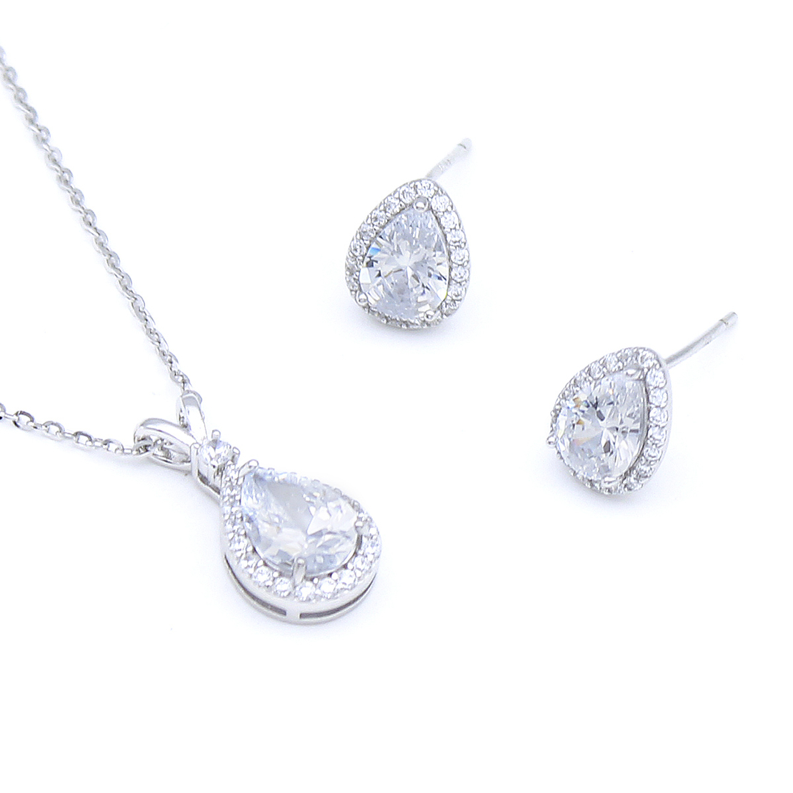 Нежен сребърен комплект капка 2700000069271 | колекция Delicate Silver