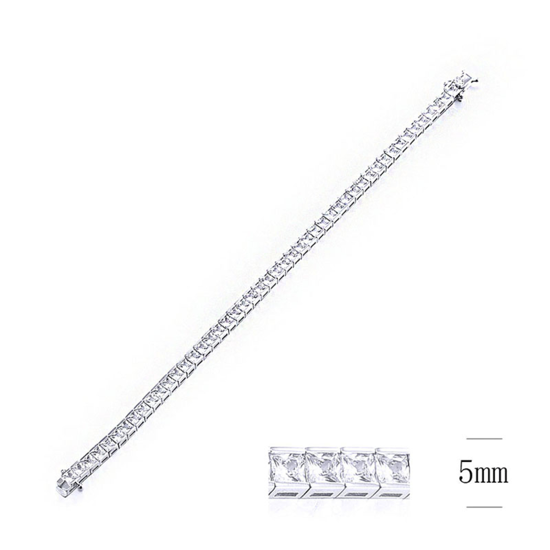Сребърна тенис гривна 2700000029916 | Колекция Silver Premium