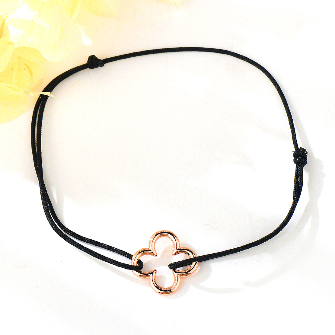 Bracelet  Be simple & lucky Black Thread