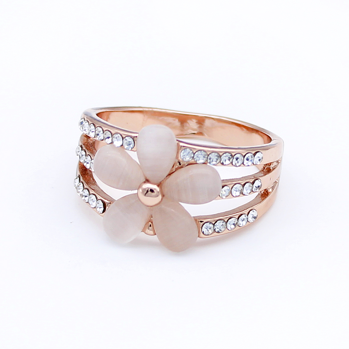 Пръстен розово позлатяване котешко око J1062229 | Колекция Rose Gold
