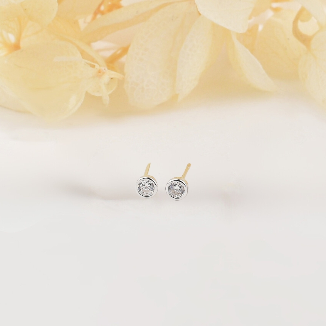Кръгли сребърни обеци по ухото малки | колекция Delicate Silver
