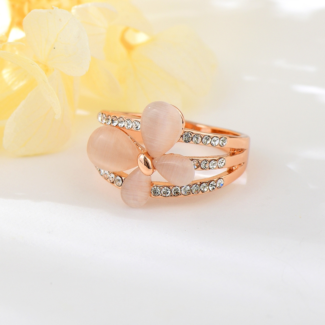 Пръстен розово позлатяване пеперуда K300449R | Колекция Rose Gold