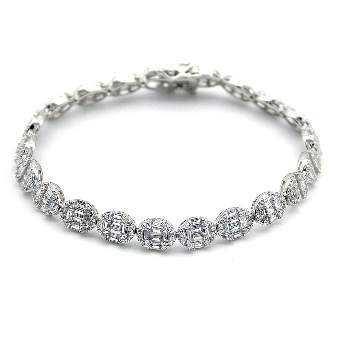 Сребърна тенис гривна 2700000071113 | Колекция Silver Premium