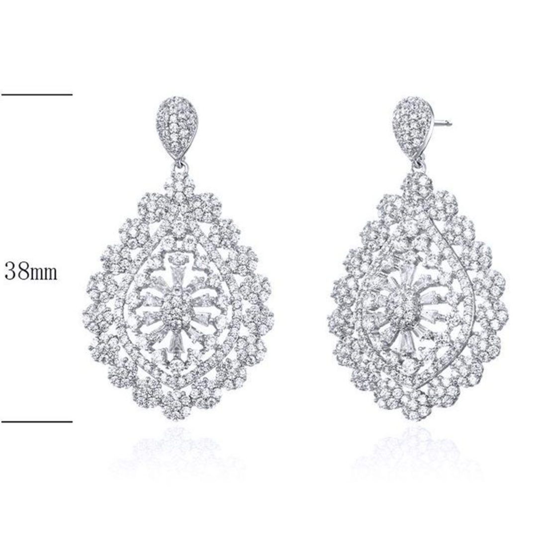 Сребърни обеци 2700000028575 | Колекция Silver Premium