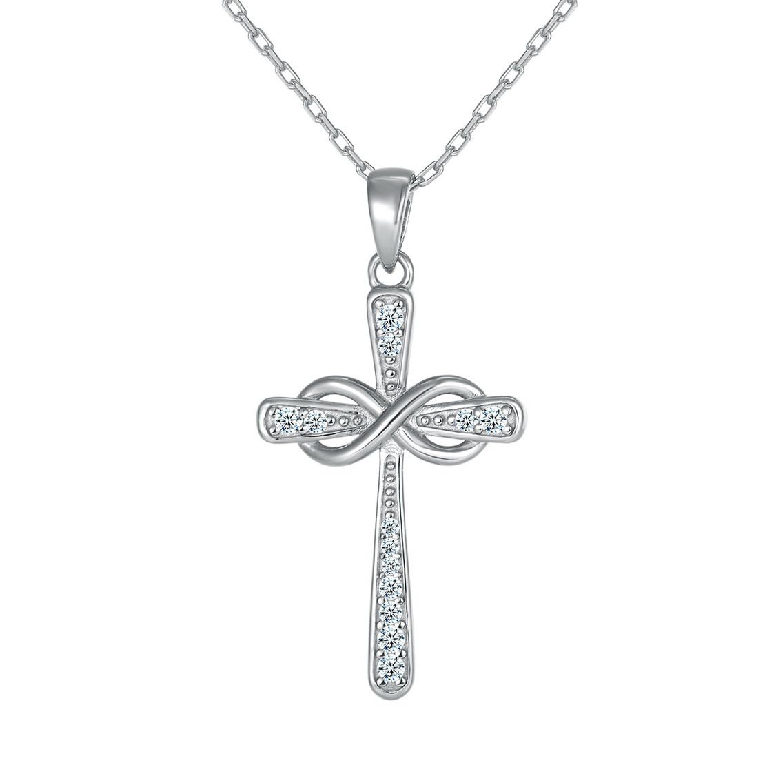 Нежно сребърно колие кръст 2700000071564 | колекция Delicate Silver