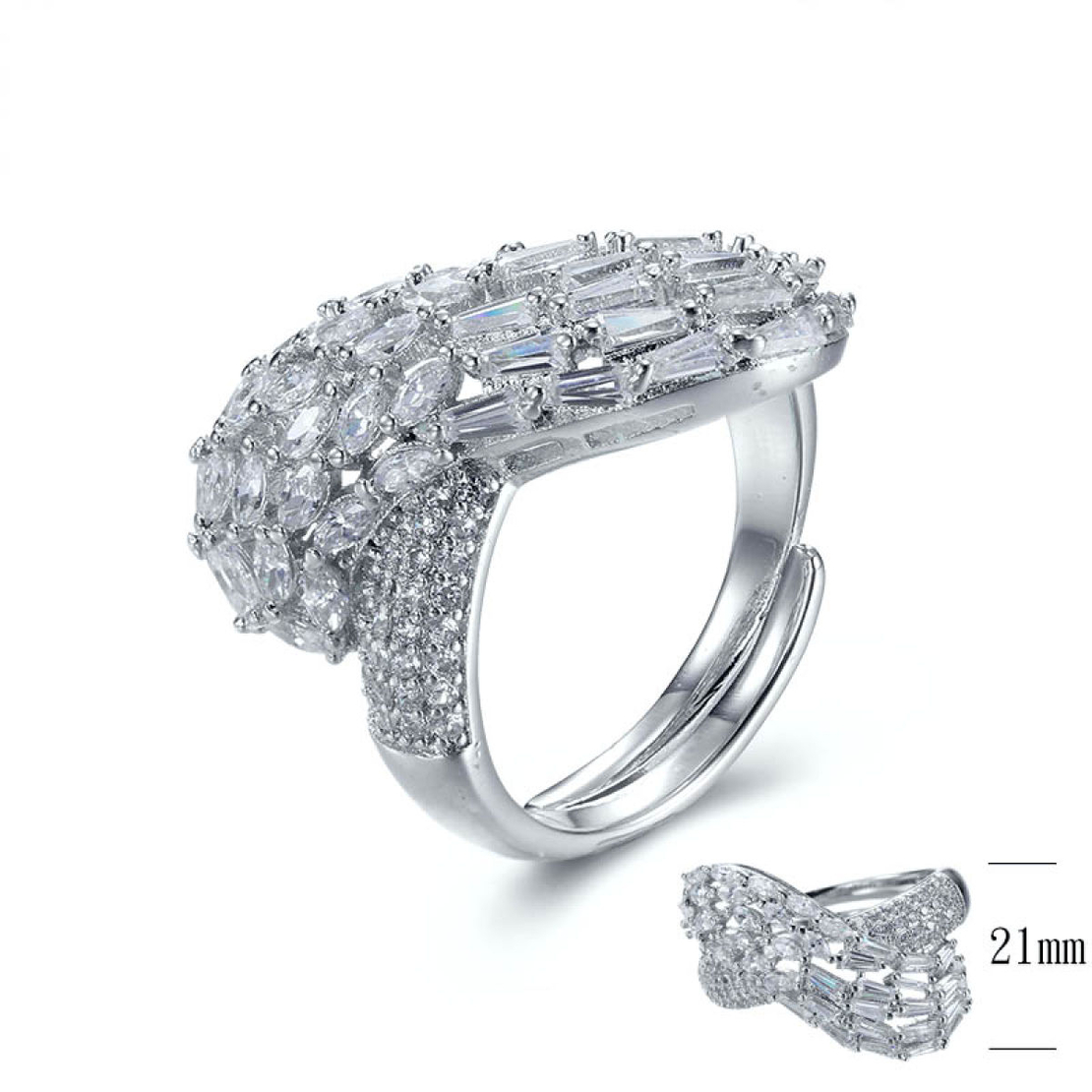 Сребърен пръстен SN05402R | Колекция Silver Premium