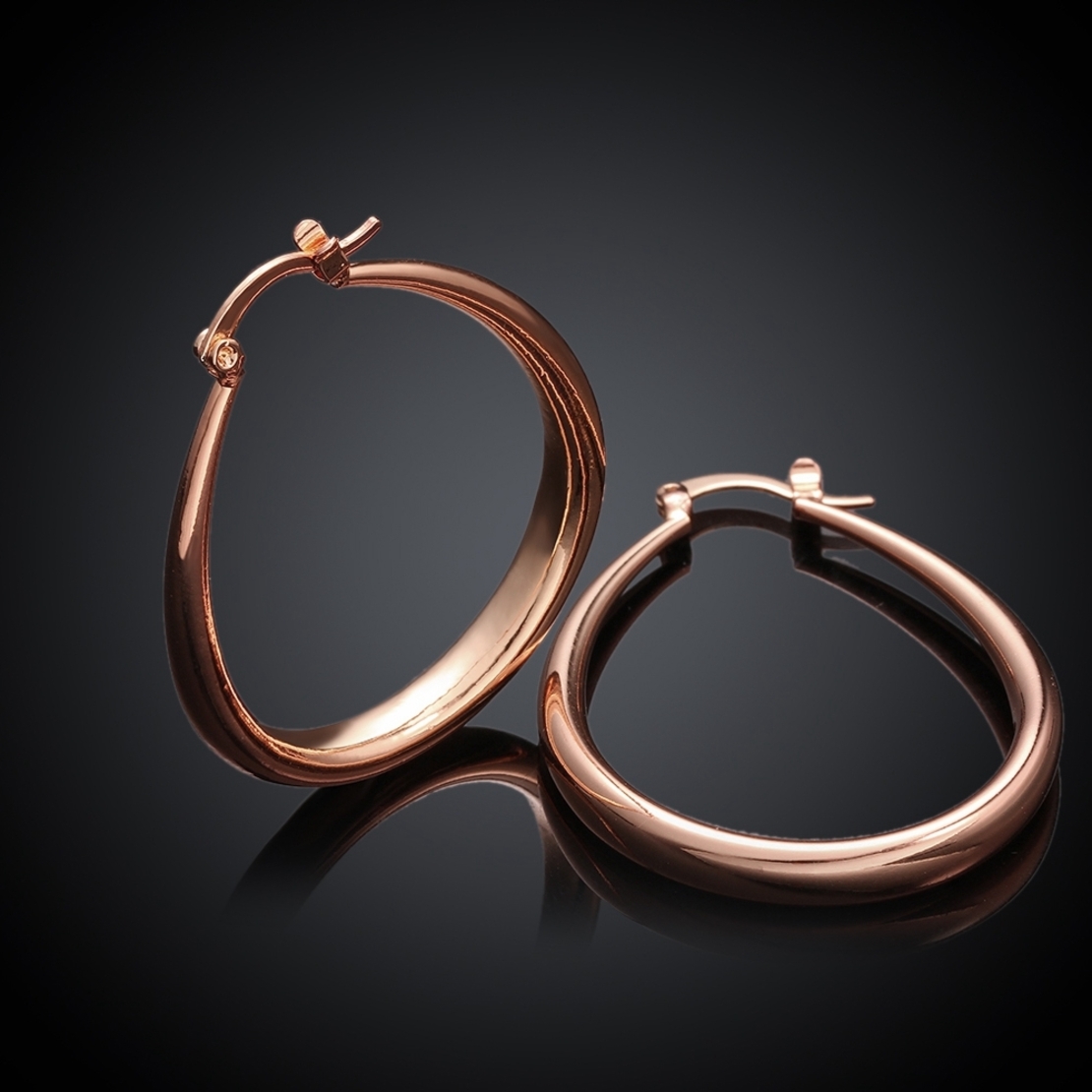 Обеци розово позлатяване дълги 2000004021405 | Колекция Rose Gold