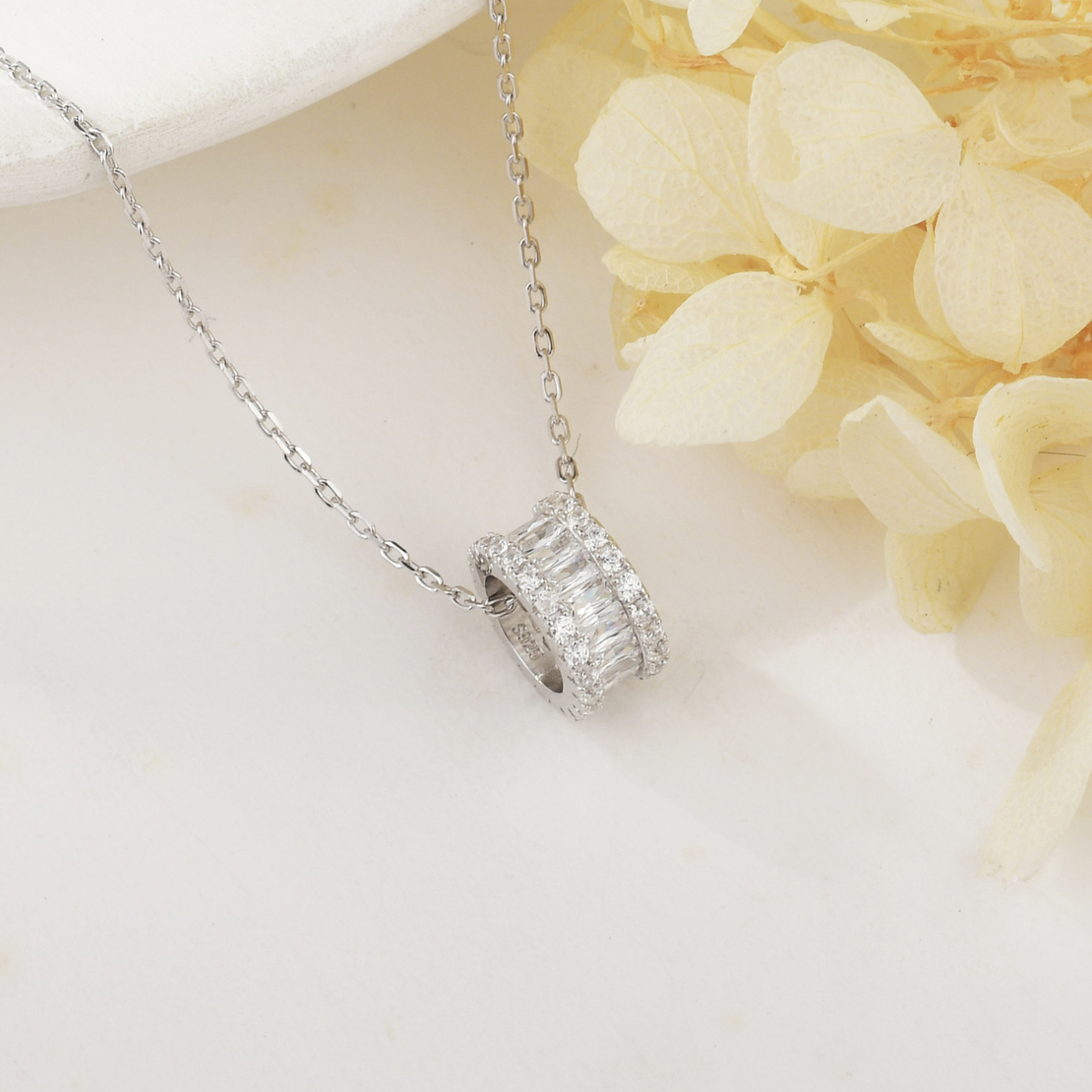 Нежно сребърно колие колелце | колекция Delicate Silver