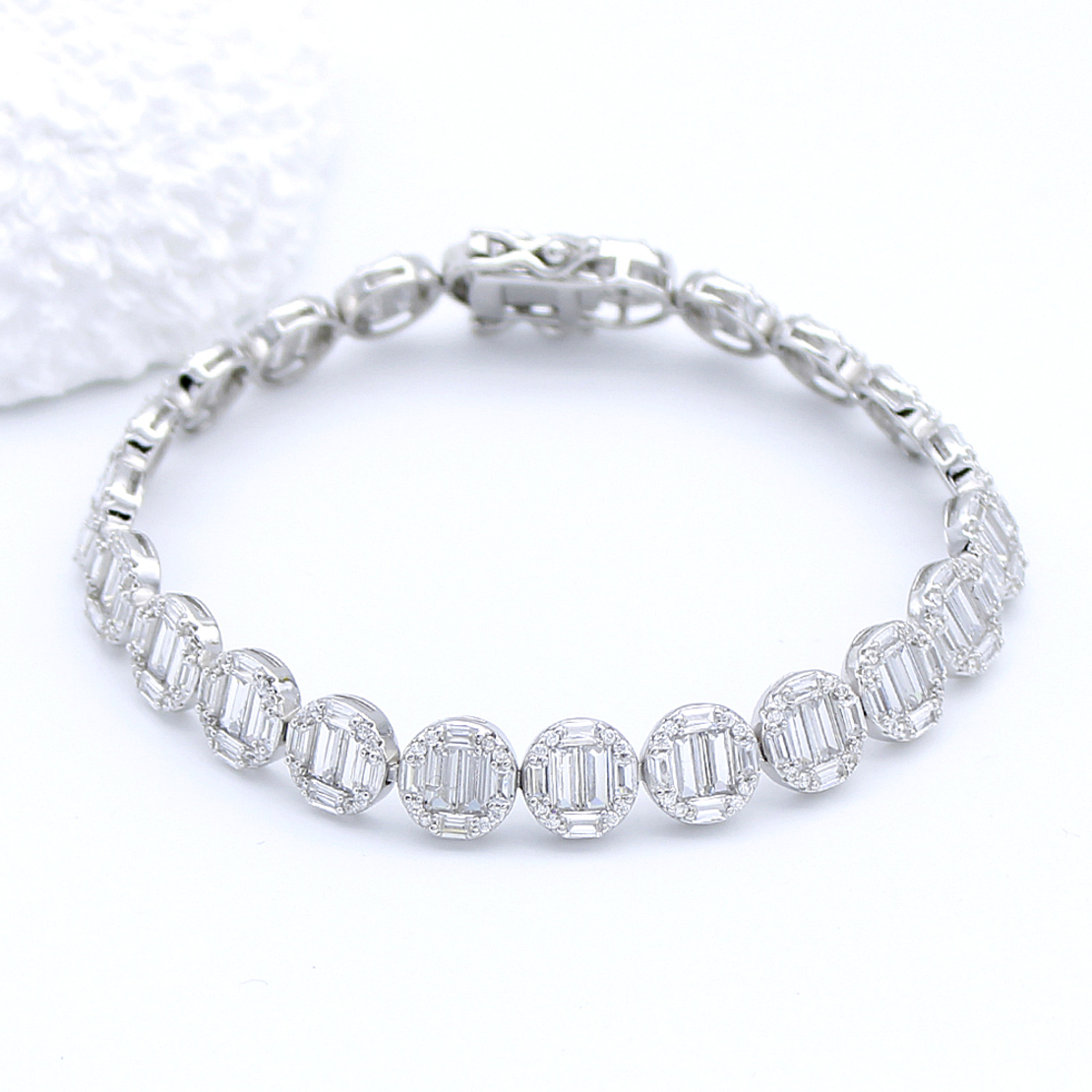 Сребърна тенис гривна 2700000068731 | Колекция Silver Premium