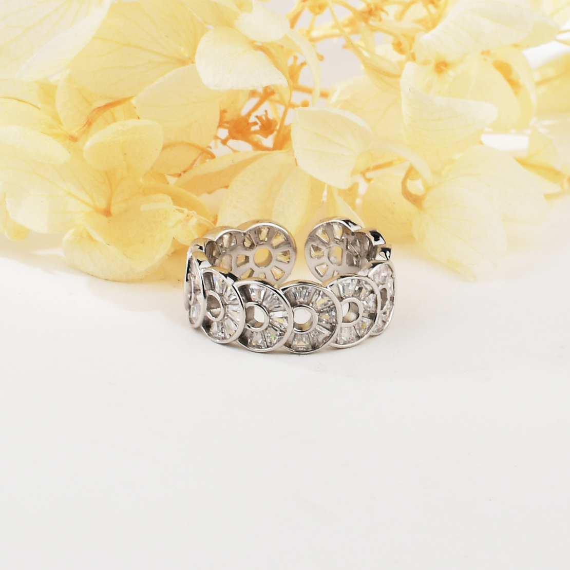 Сребърен пръстен кръгли елементи | колекция Delicate Silver