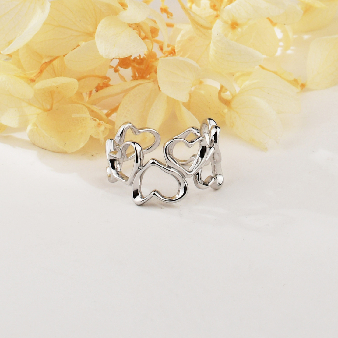 Сребърен пръстен сърца JL070438B | колекция Delicate Silver