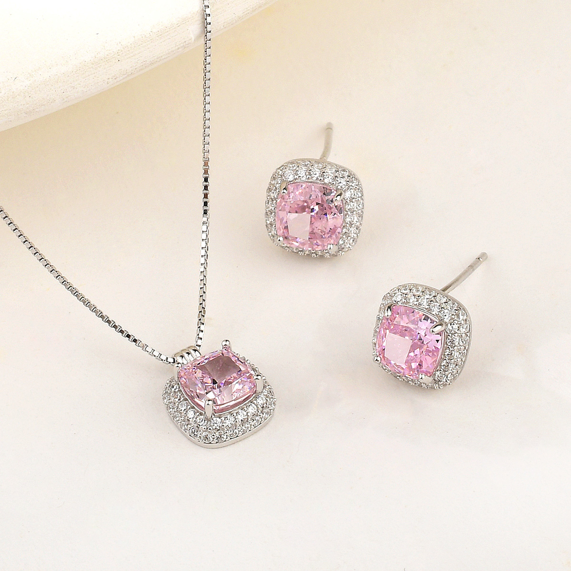 PINK CRUSHED ICE SET