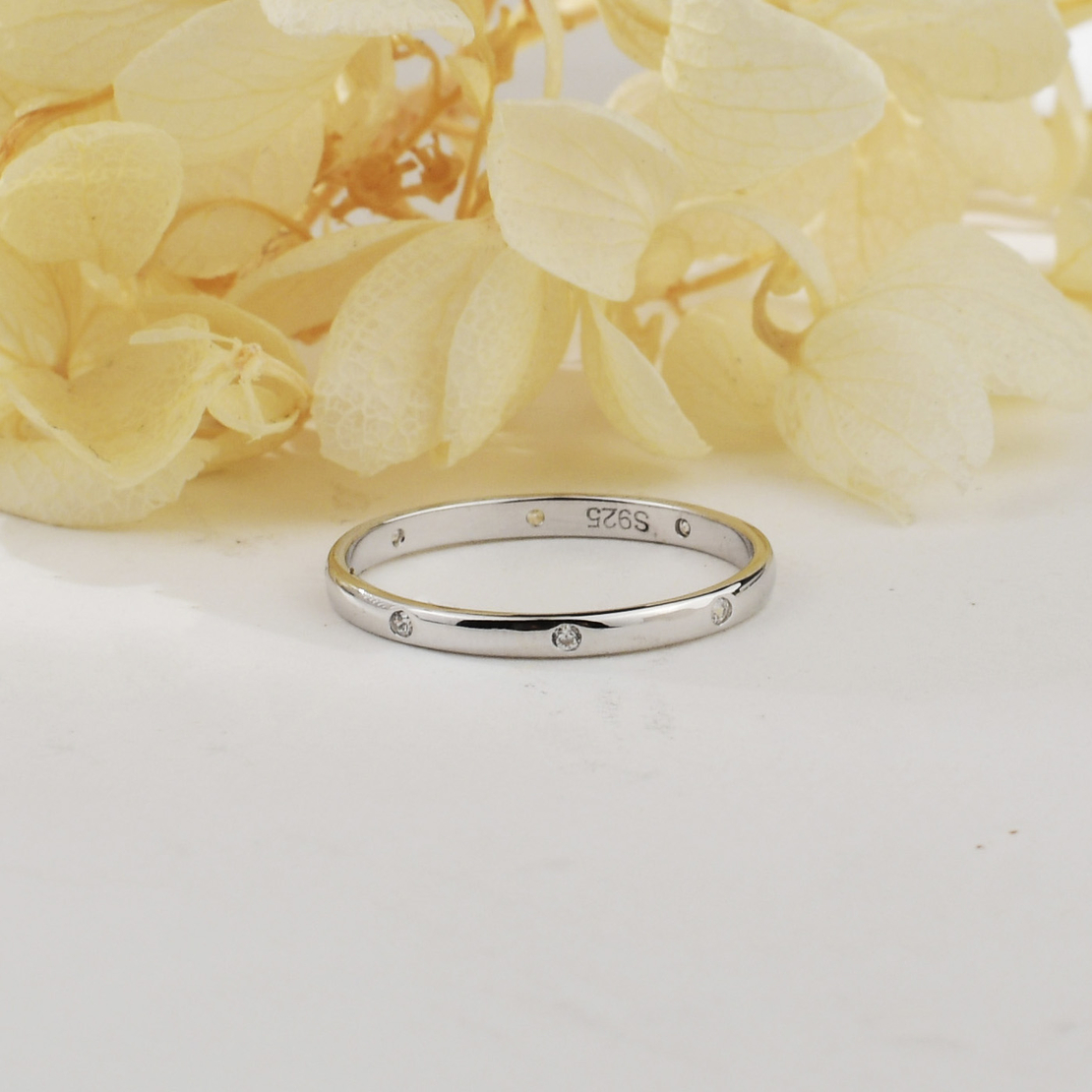 Сребърен пръстен нежна халка JL070387B | колекция Delicate Silver