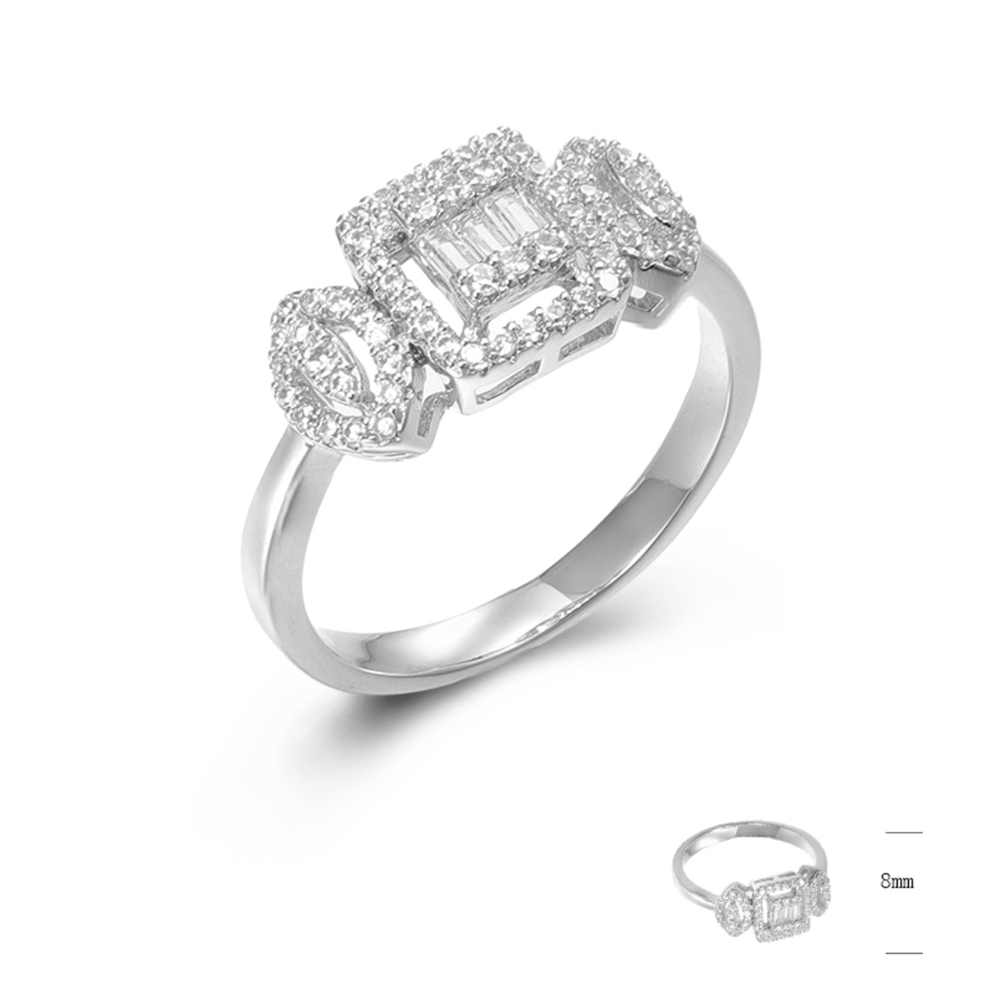 Сребърен пръстен SJ44832 | Колекция Silver Premium