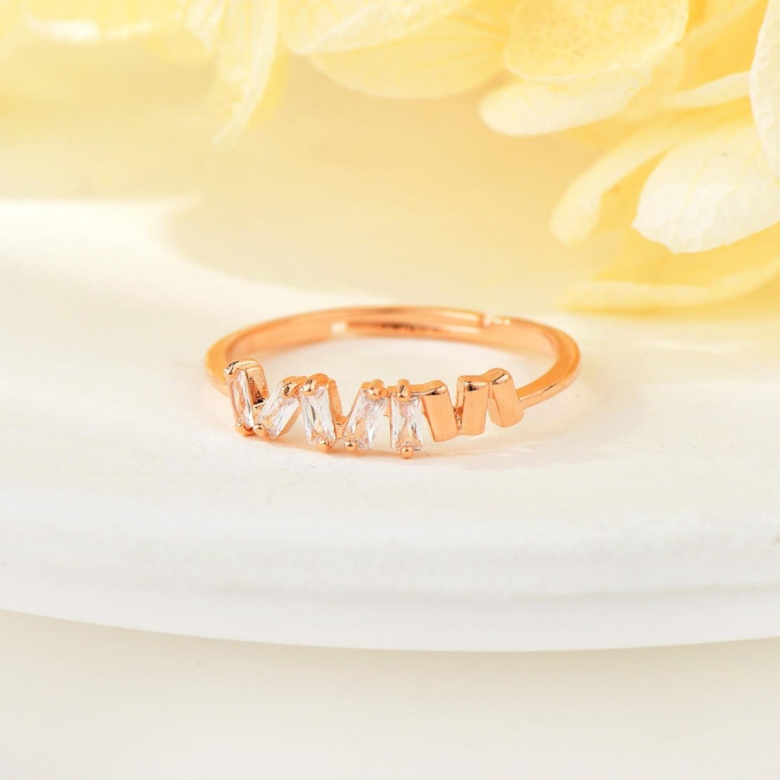 Пръстен розово позлатяване деликатен YJZ03304R | Колекция Rose Gold