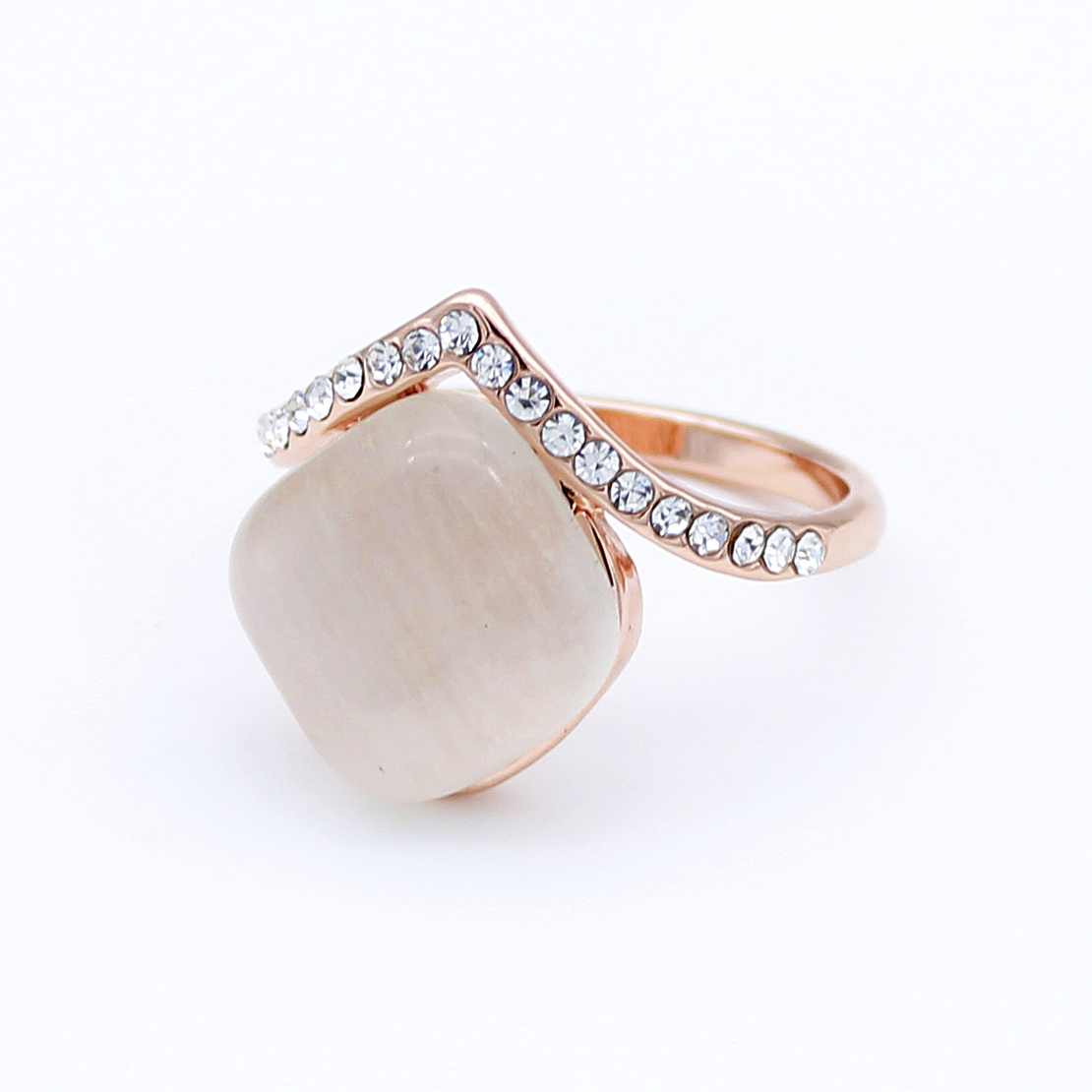 Пръстен розово позлатяване котешко око J1062236 | Колекция Rose Gold