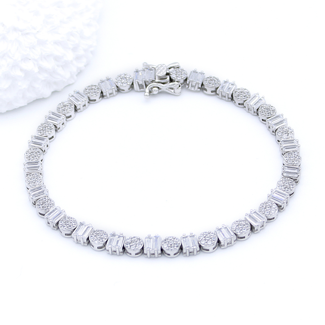 Сребърна тенис гривна 2700000068809 | Колекция Silver Premium
