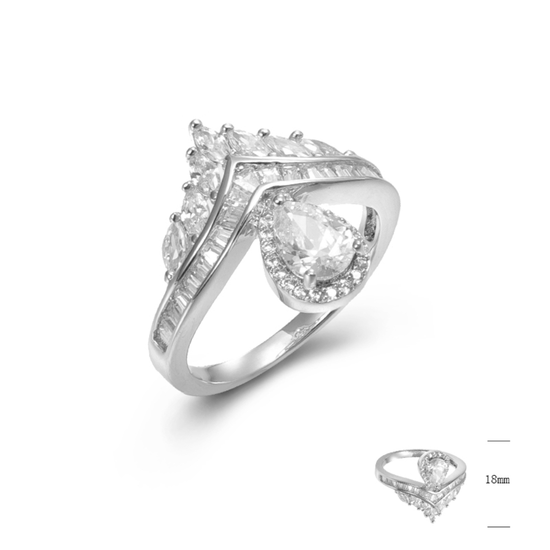 Сребърен пръстен SJ44824 | Колекция Silver Premium