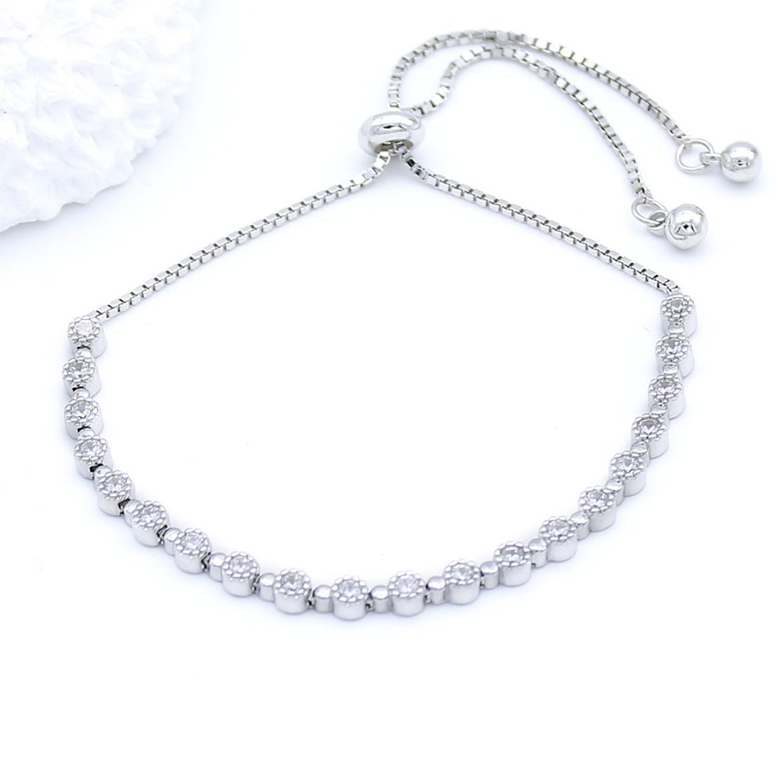 Сребърна тенис гривна  2700000025154 | Колекция Silver Premium