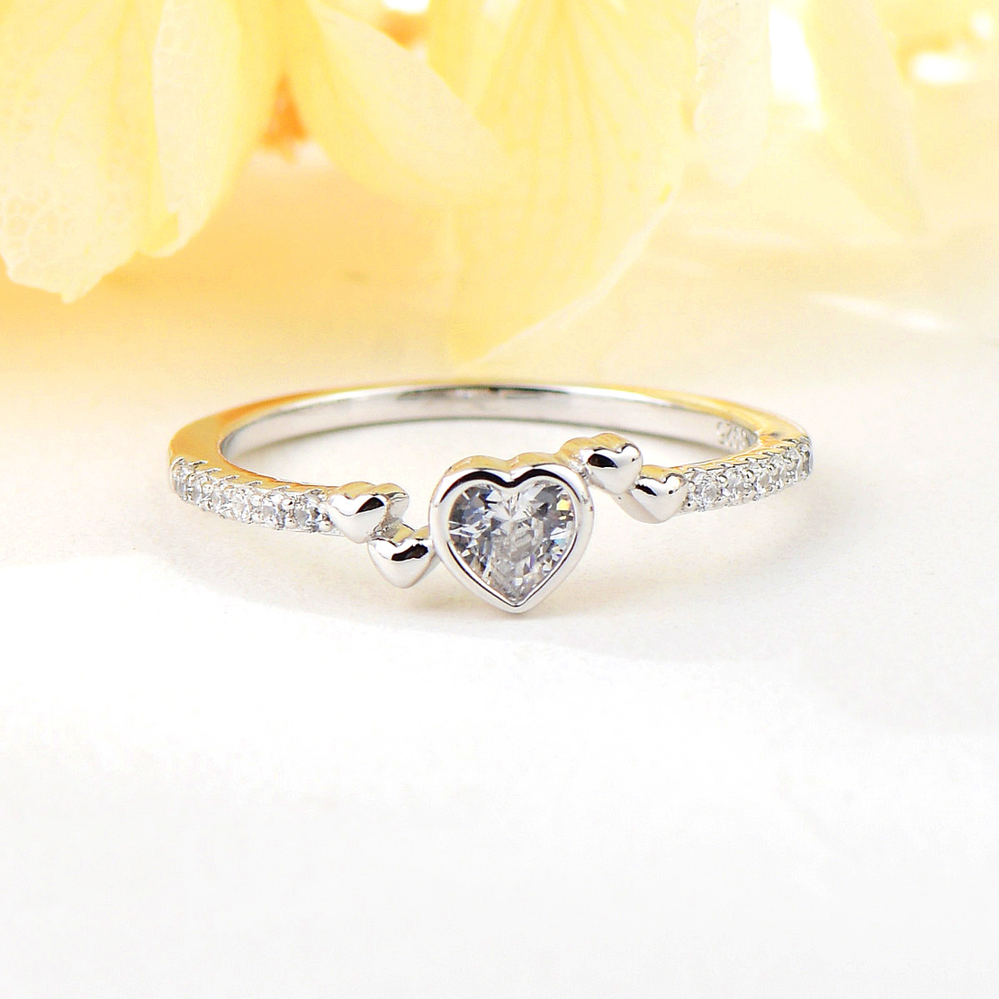 Сребърен пръстен сърце JL070460B | колекция Delicate Silver