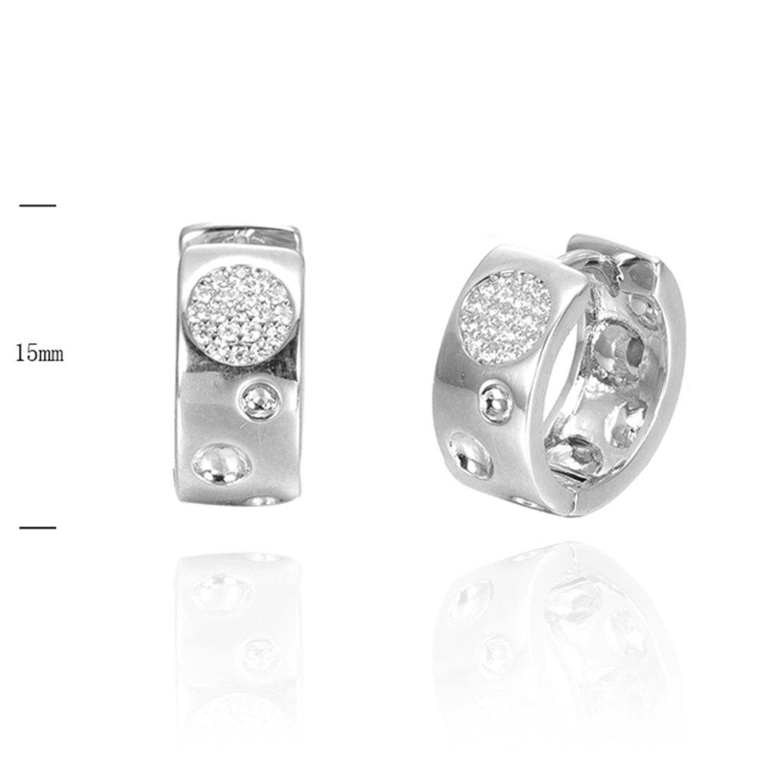Сребърни обеци 2700000039687 | Колекция Silver Premium