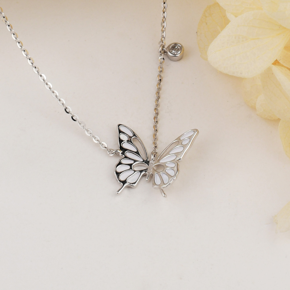 Нежно сребърно колие пеперуда 2700000058985 | колекция Delicate Silver
