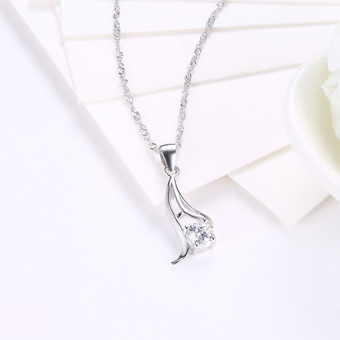 Сребърно колие Swarovski Crystals | колекция Delicate Silver | 2700000027226