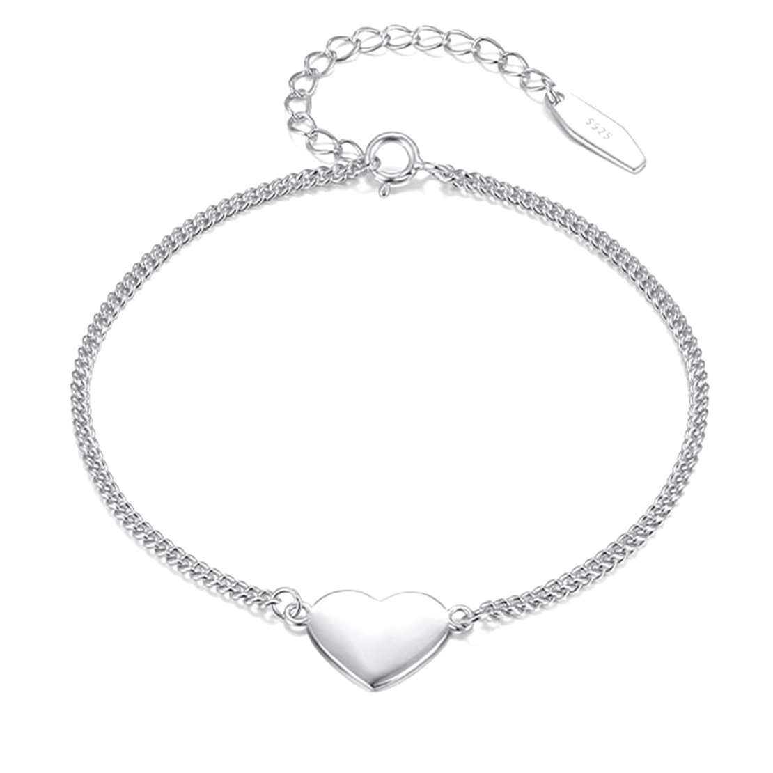 Дамска сребърна гривна сърце 2700000070154 | колекция Delicate Silver