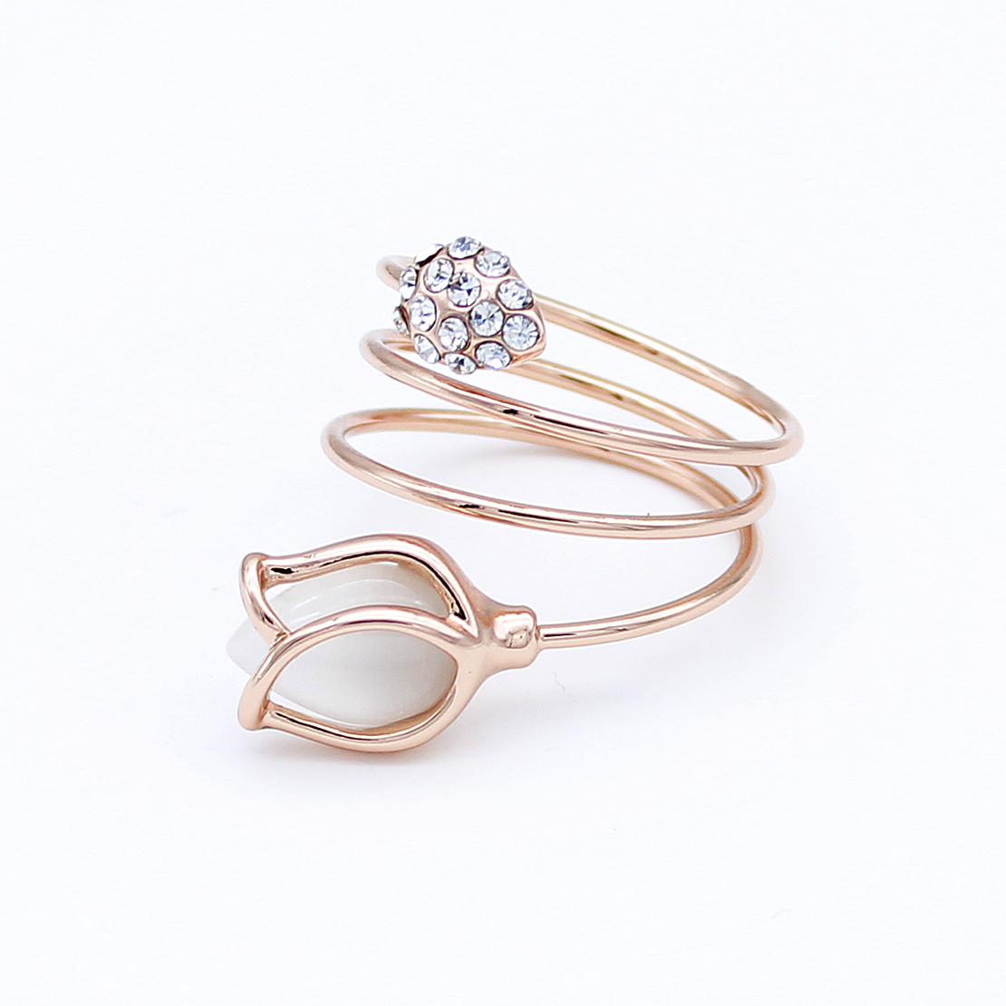 Пръстен розово позлатяване котешко око J1062224 | Колекция Rose Gold