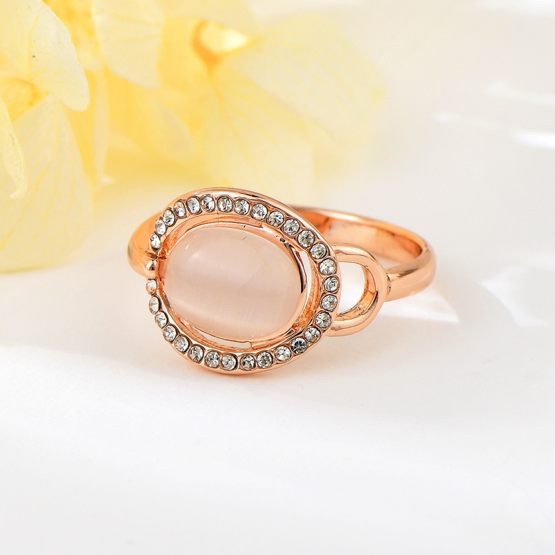 Пръстен розово позлатяване K300404R | Колекция Rose Gold