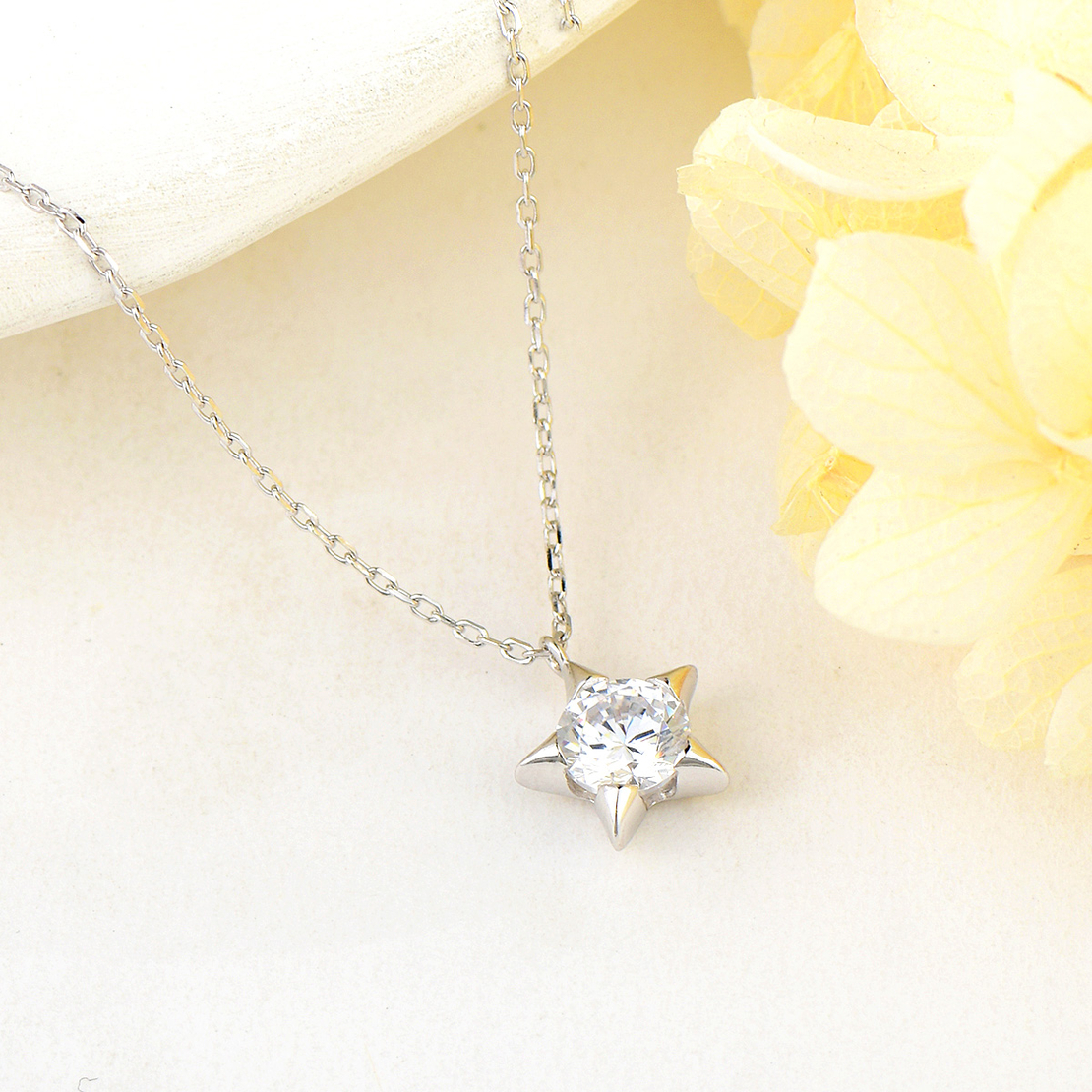 Сребърно колие Звезда 2700000051689 | колекция Delicate Silver