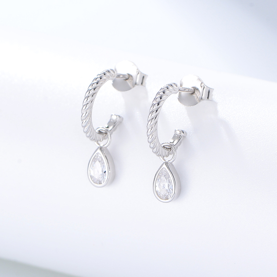 Ежедневни сребърни обеци 2700000071878 | колекция Delicate Silver