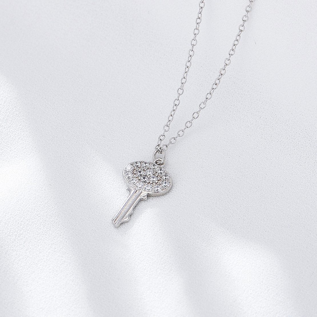 Нежно сребърно колие ключ | колекция Delicate Silver
