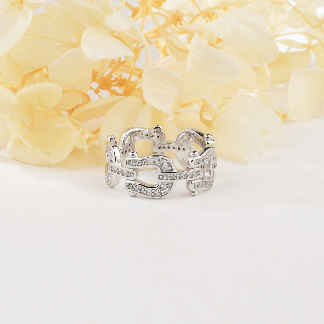 Сребърен пръстен верига JL070502B | колекция Delicate Silver