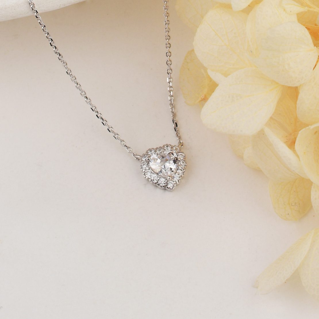 Нежно сребърно колие сърце 2700000059241 | колекция Delicate Silver
