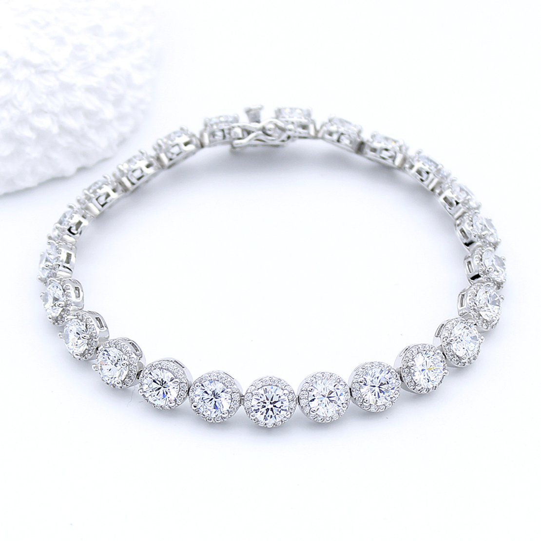 Сребърна тенис гривна 2700000068816 | Колекция Silver Premium