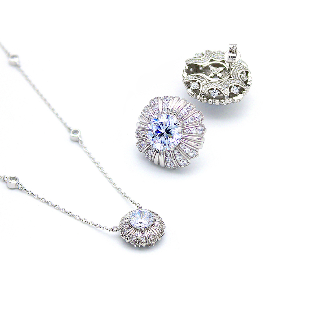Нежен сребърен комплект 2700000071595 | колекция Delicate Silver