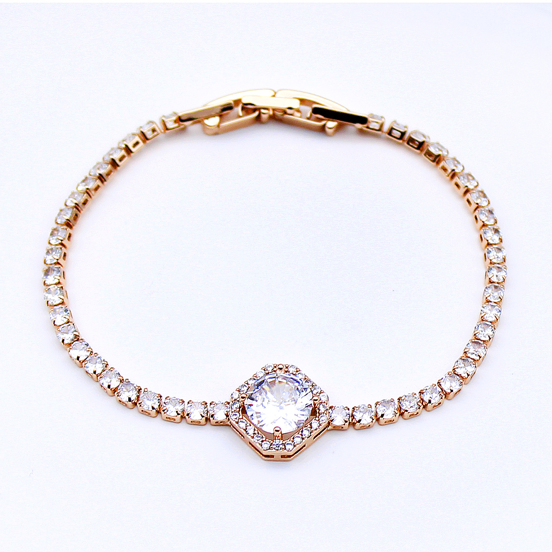 Гривна розово позлатяване 2200000018205 | Колекция Rose Gold