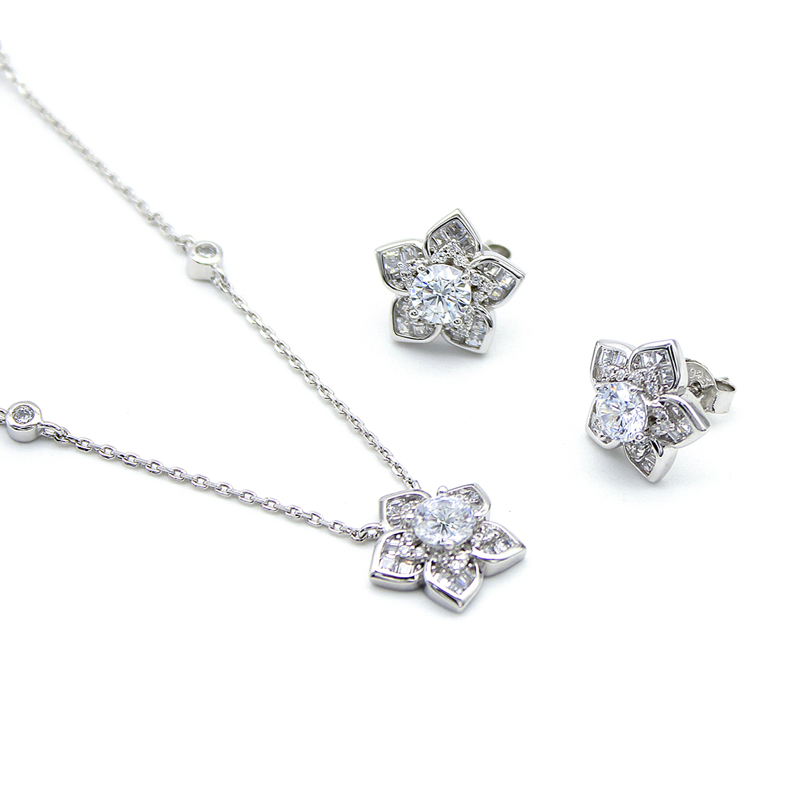 Нежен сребърен комплект 2700000071625 | колекция Delicate Silver