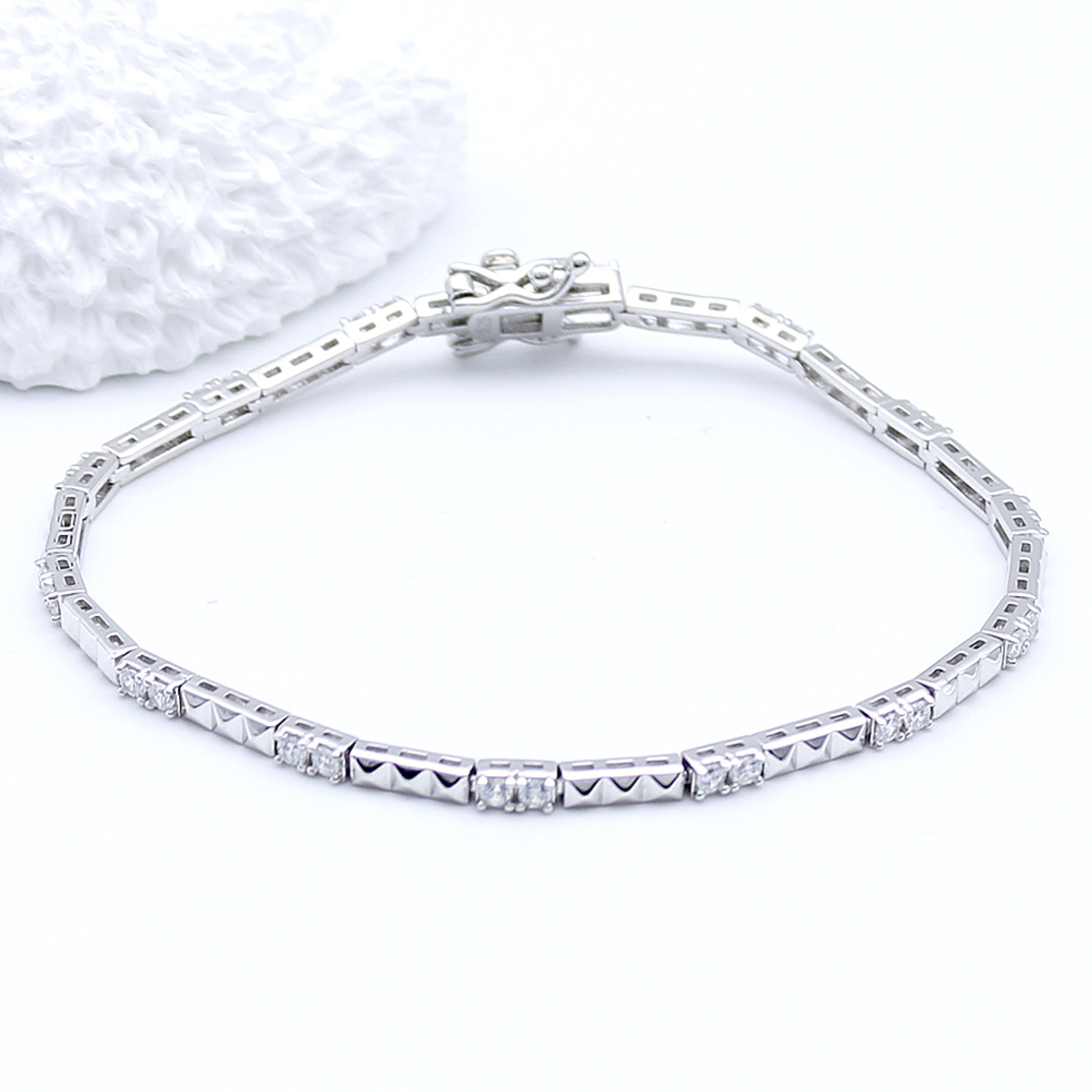 Сребърна тенис гривна 2700000068861 | Колекция Silver Premium